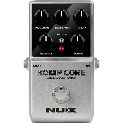 NUX Komp Core Deluxe MK2 Compressor Pedal for Guitar | Suitable for Bass and Keyboard