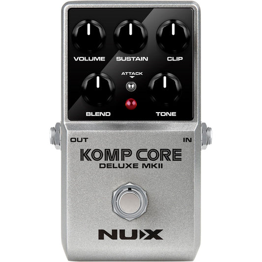 NUX Komp Core Deluxe MK2 Compressor Pedal for Guitar | Suitable for Bass and Keyboard