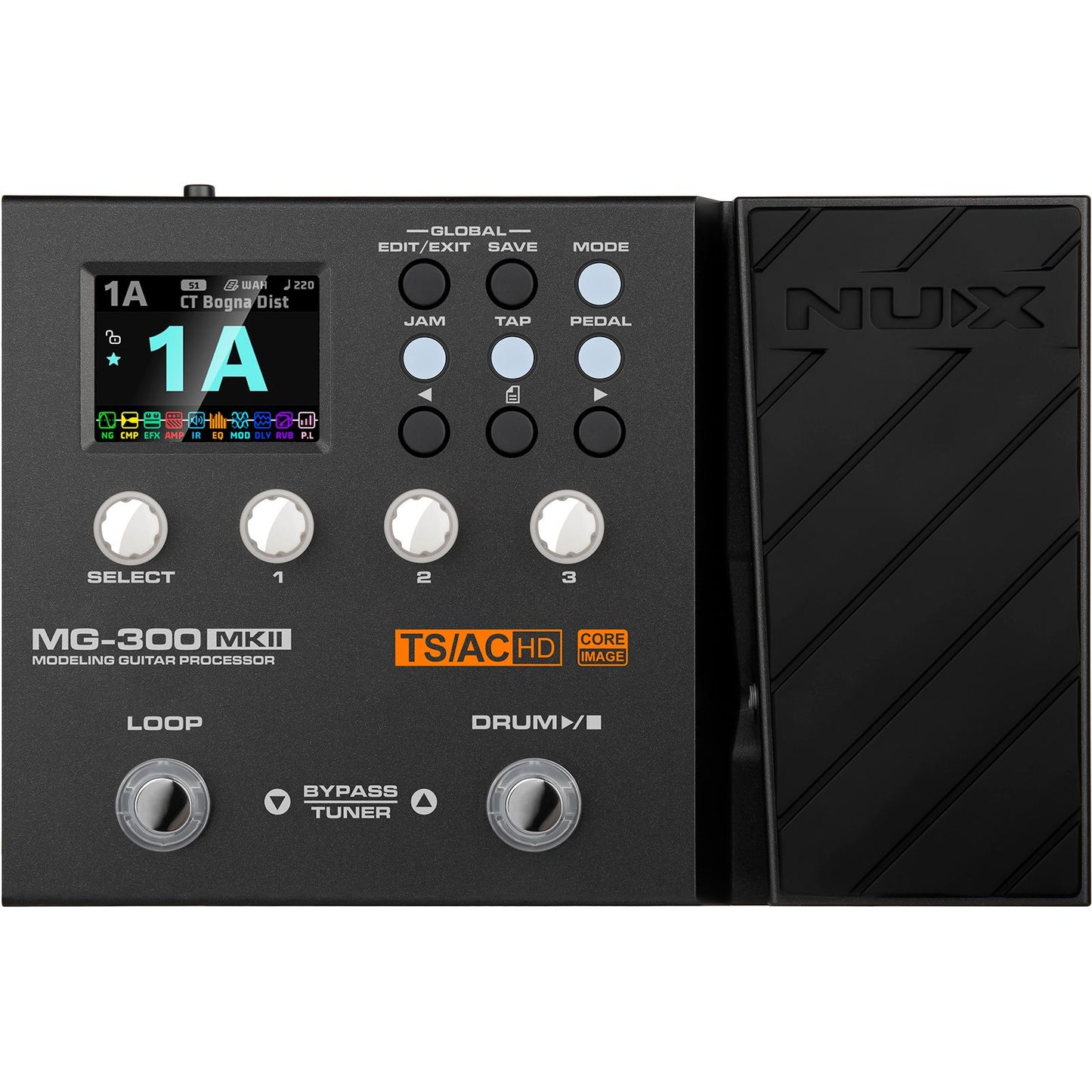 NUX MG300 MK2 Guitar Multi-Effects Processor | Suitable for Bass Guitar