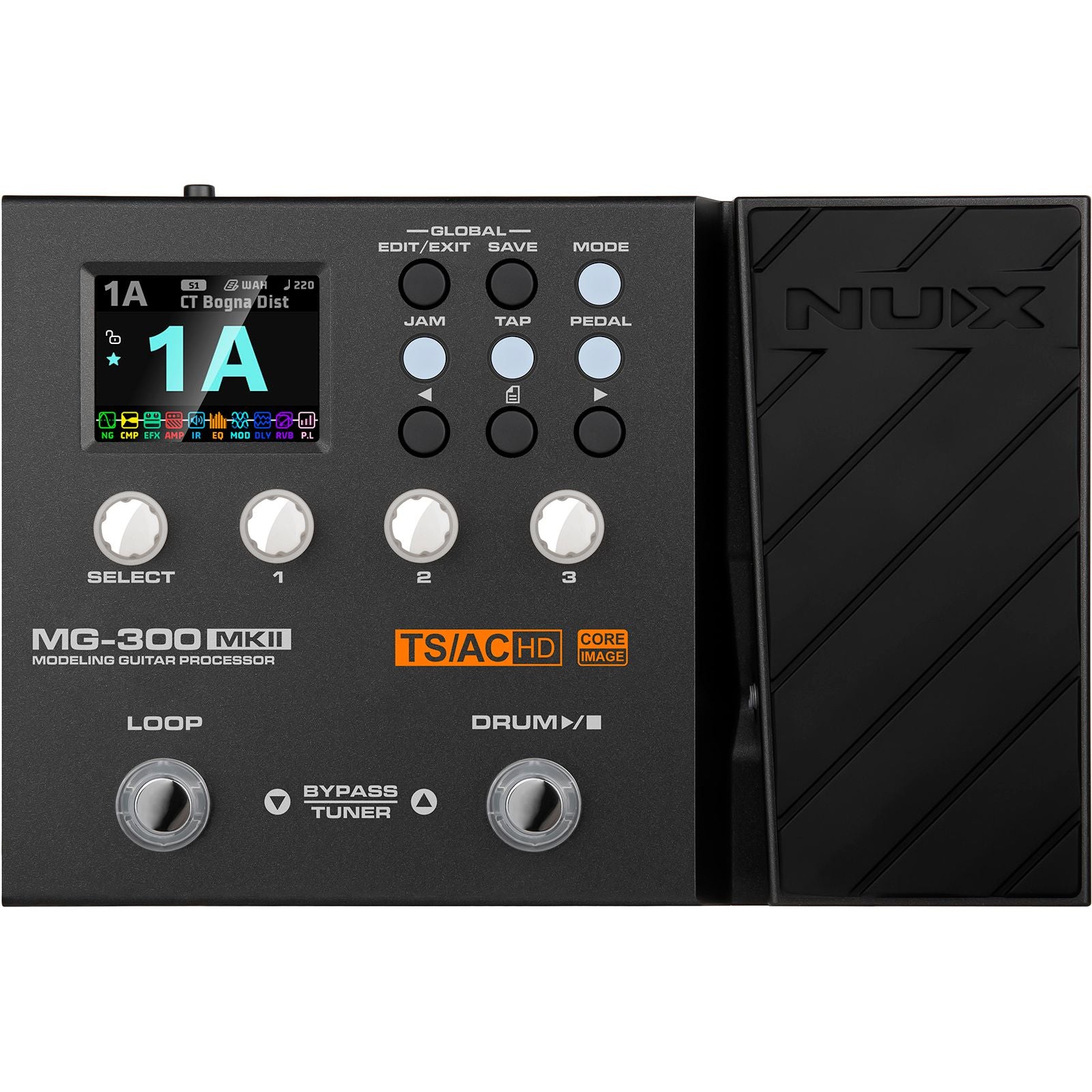 NUX MG300 MK2 Guitar Multi-Effects Processor | Suitable for Bass Guitar