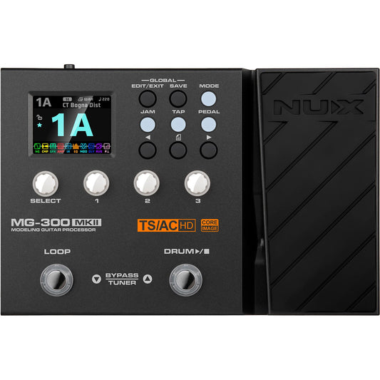 NUX MG300 MK2 Guitar Multi-Effects Processor | Suitable for Bass Guitar