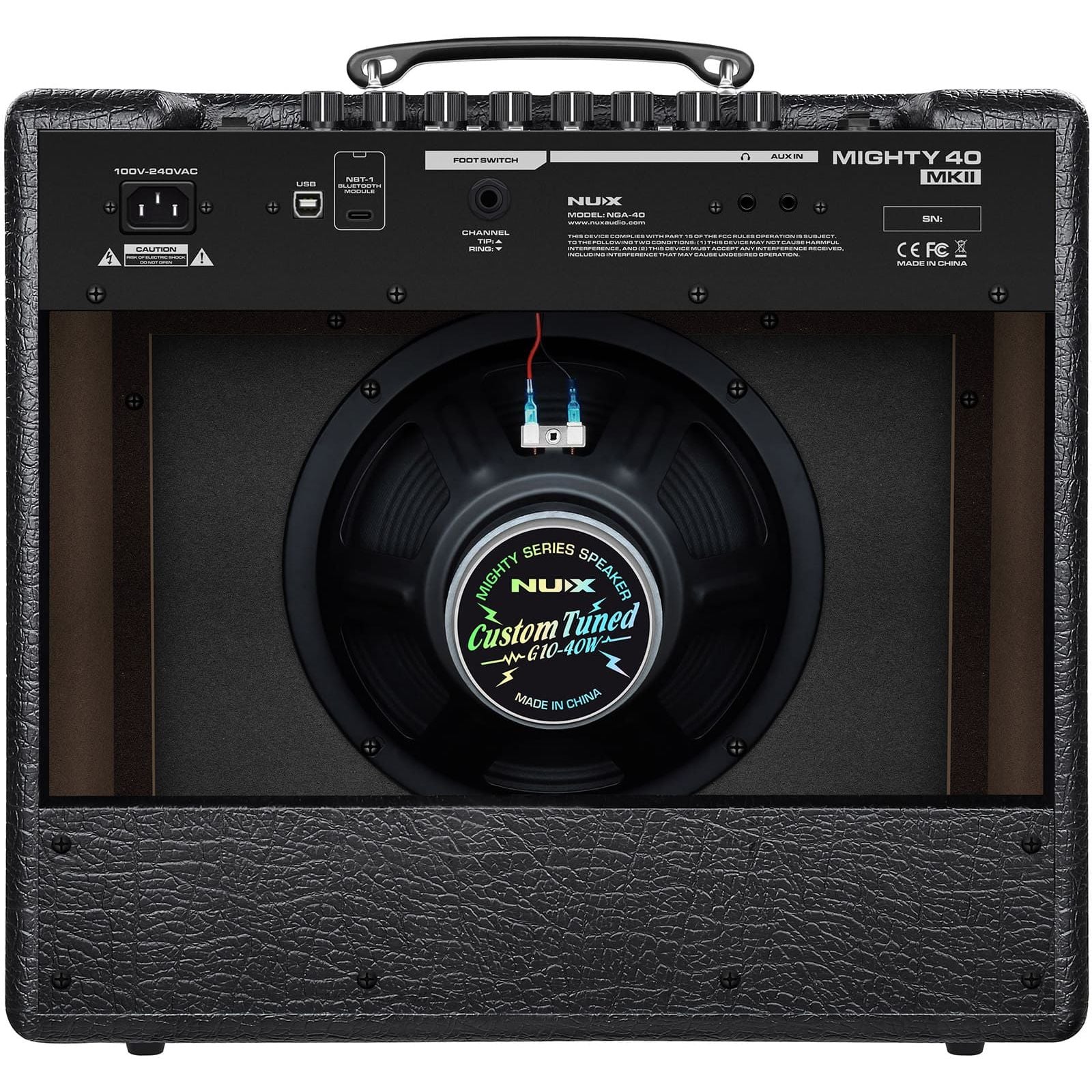 NUX Mighty40 MK2 | 40 Watt Electric Guitar Amplifier | Bluetooth and USB Connectivity