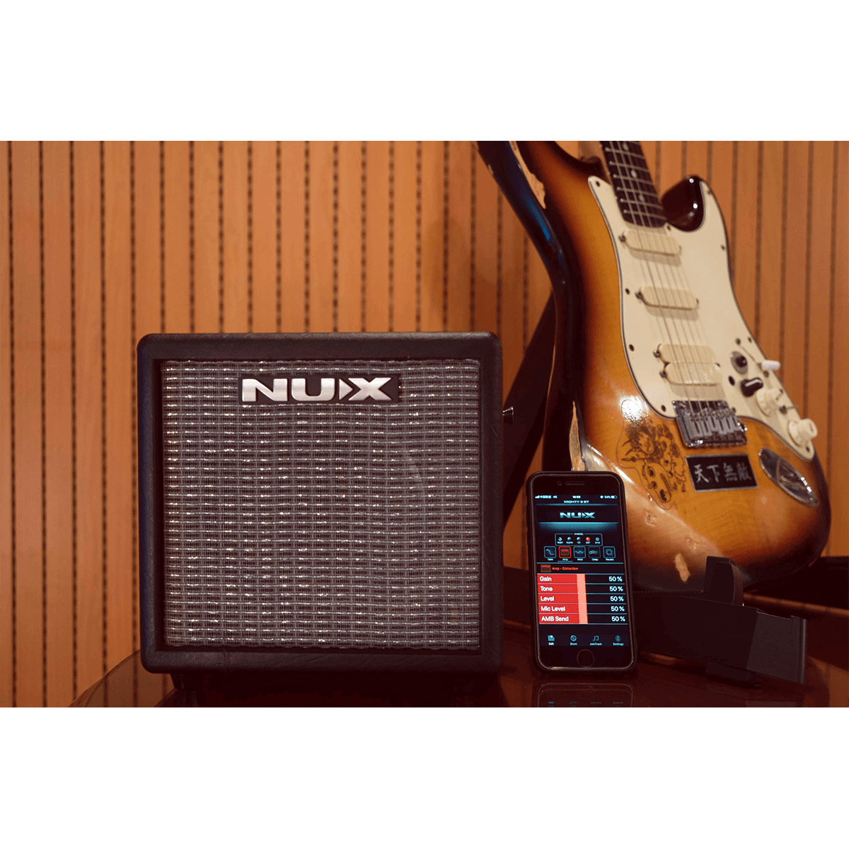 NUX MIGHTY 8 BT | Portable 8 watt Guitar Amplifier with Bluetooth | 12V or 8 AA Battery