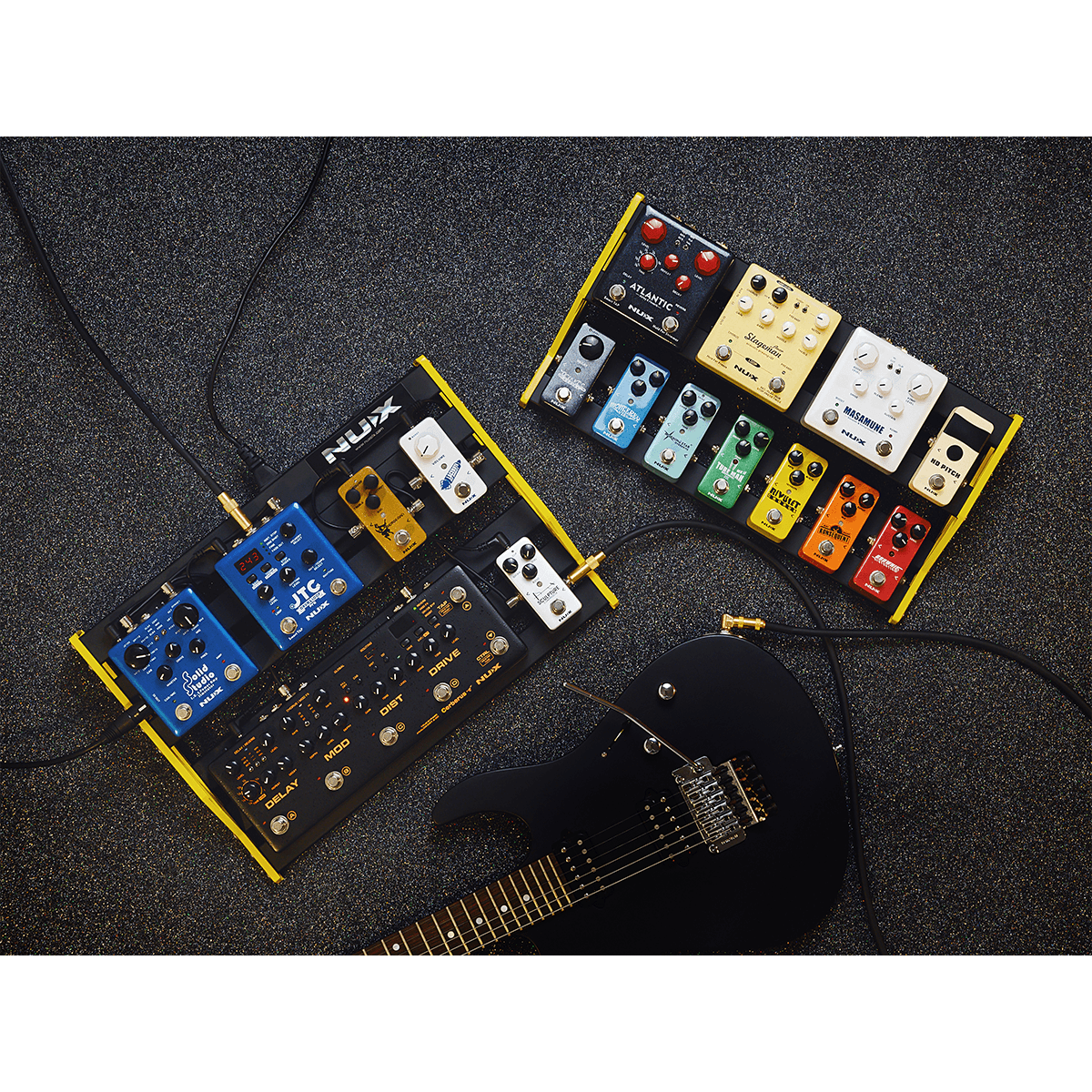 Bumblebee Pedal Board with Carry Bag by NUX | Lightweight | Large | MNU NPB-L