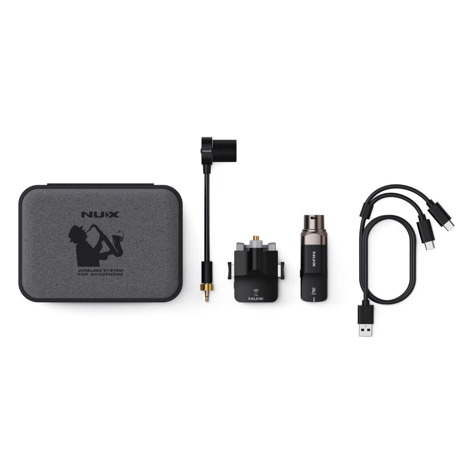 ​Wireless System for Saxophone | MNU B6 by NUX | Wireless Saxophone Microphone