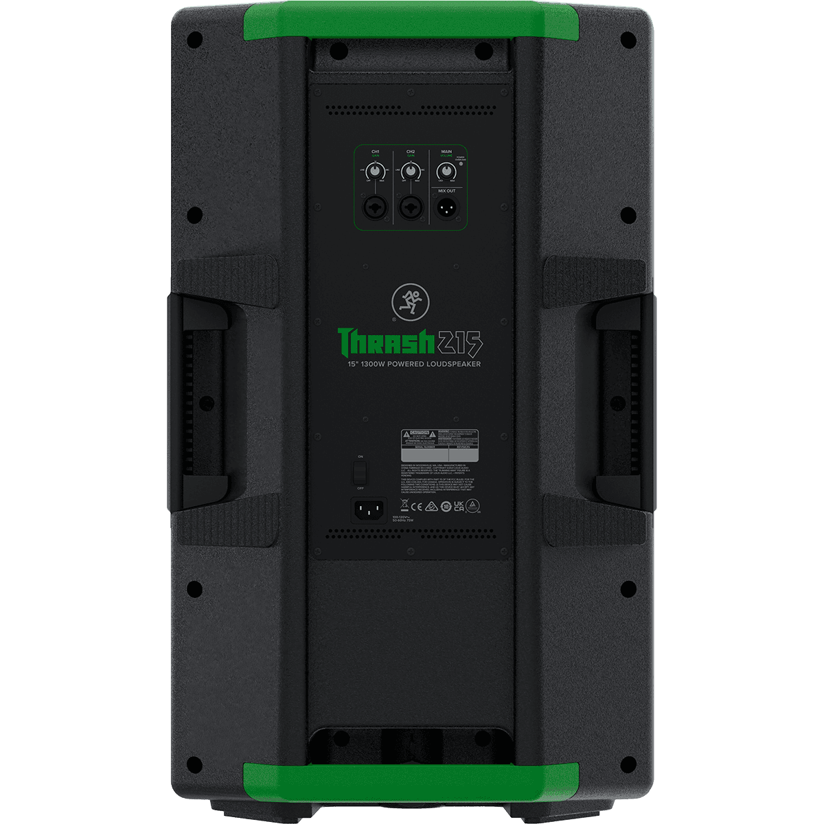 Mackie Thrash 215 1300w 15-inch Powered Loudspeaker | Active PA Speaker | 15" Low-Frequency Driver | 1" Titanium Tweeter
