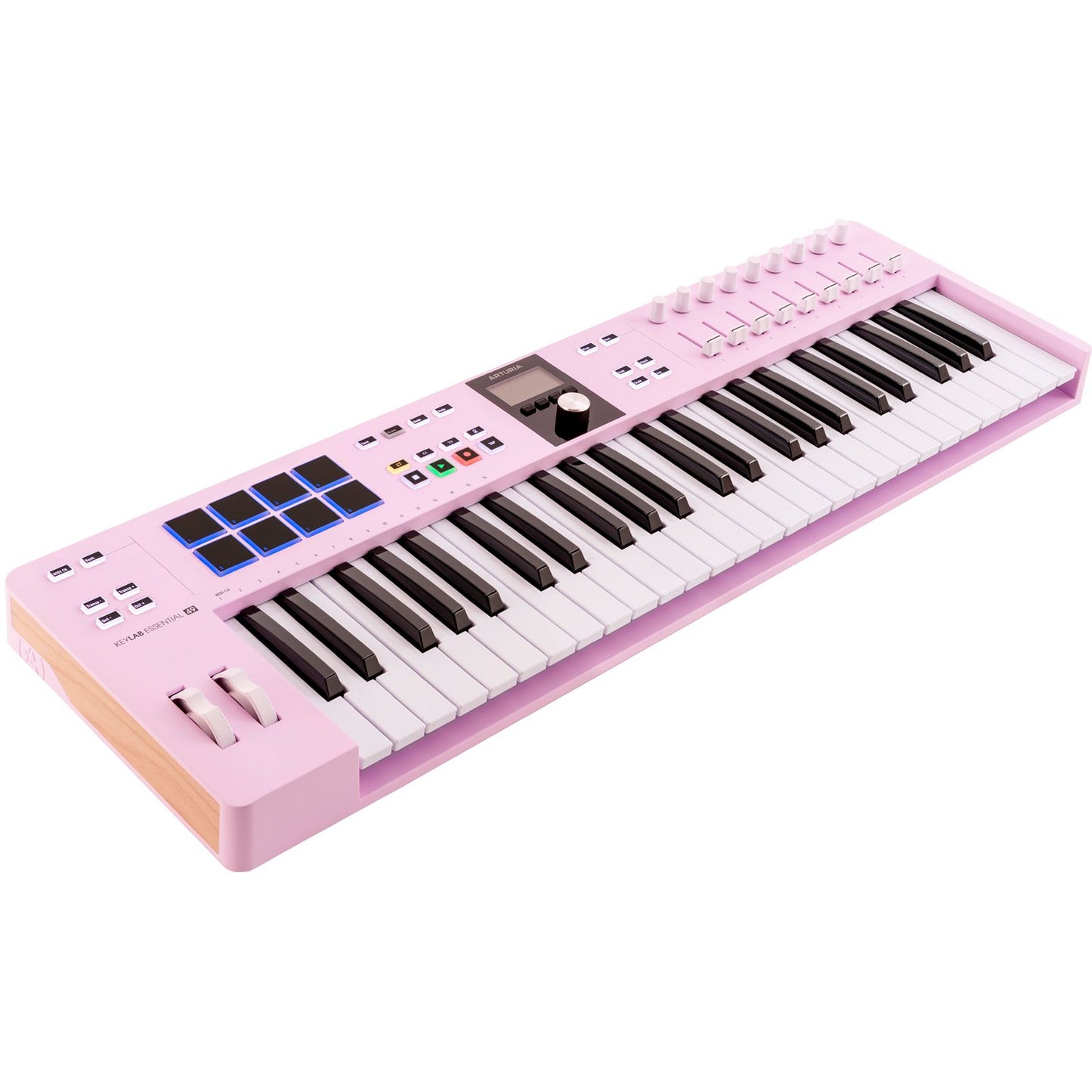 KeyLab Essential MK3 49 Rose Quartz by Arturia | Universal MIDI Controller with DAW Functionality and Software Bundle