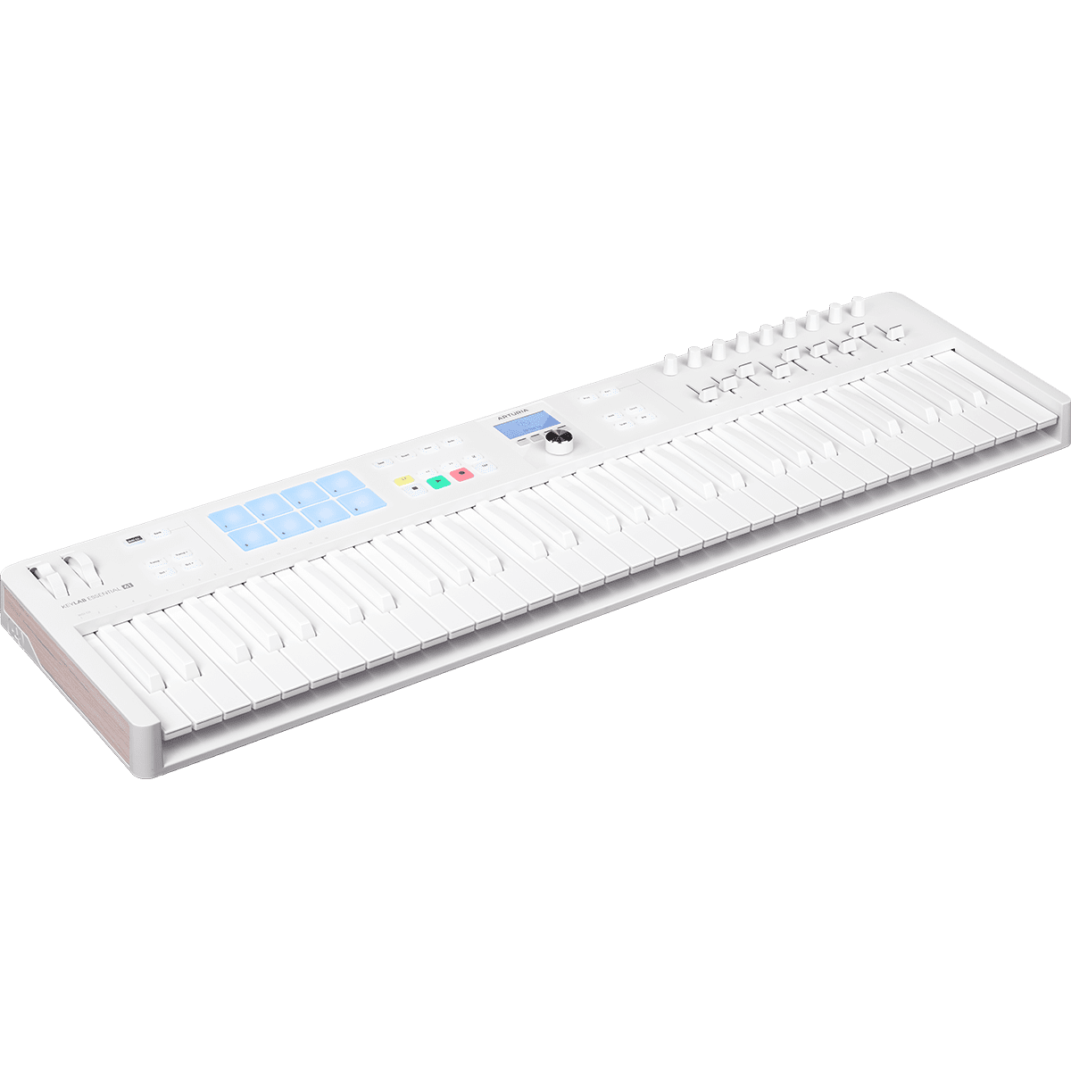 Arturia Essential 61 mk3 MIDI Keyboard Controller | with DAW Functionality and Software Bundle | Alpine White | Limited Edition All-White Design