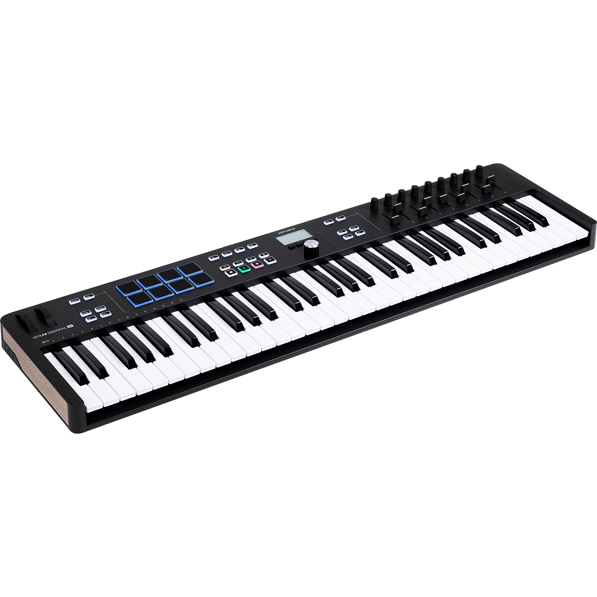 KeyLab Essential mk3 61 in Black by Arturia | Universal MIDI controller, Keyboard, with DAW functionality and software bundle | OAR ESSENTIAL3-61-BK