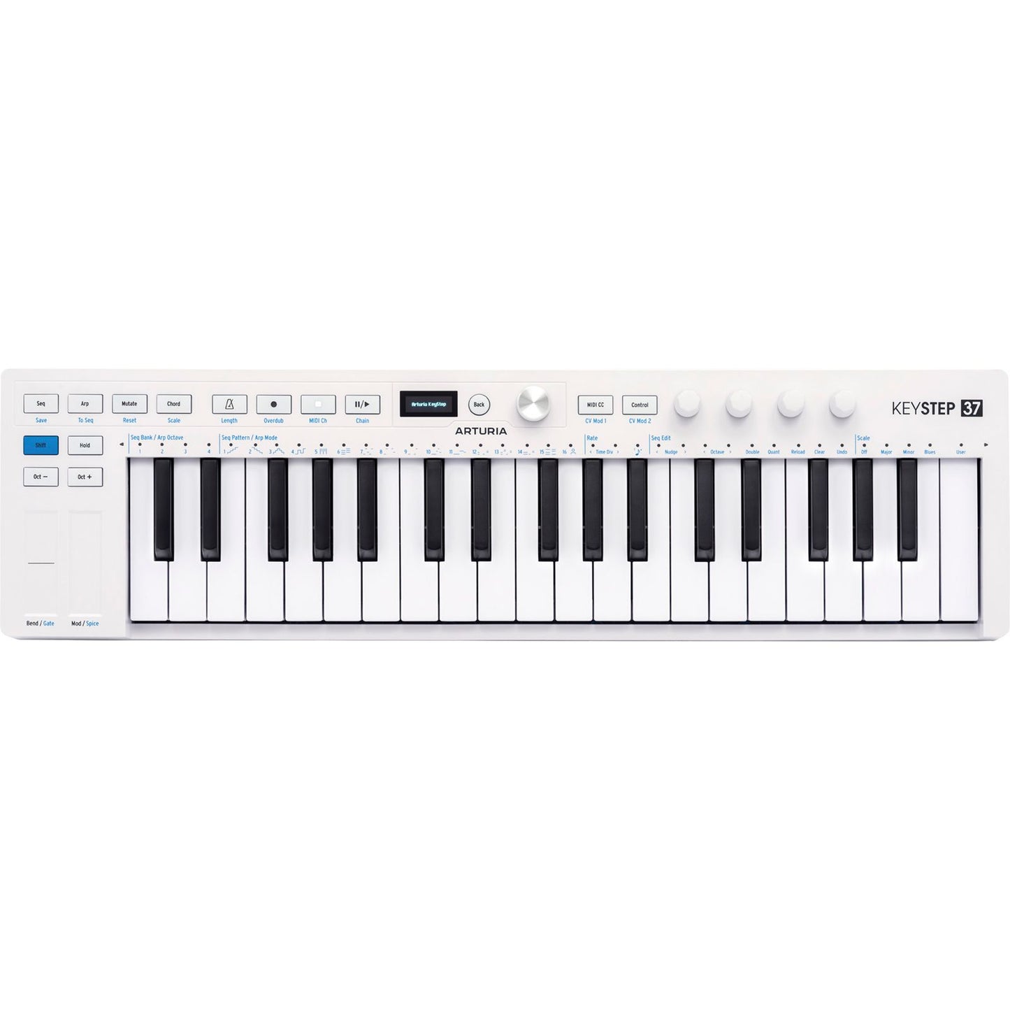 Arturia KeyStep 37 MK2 | 37-Key MIDI Master Keyboard | Included Software | White