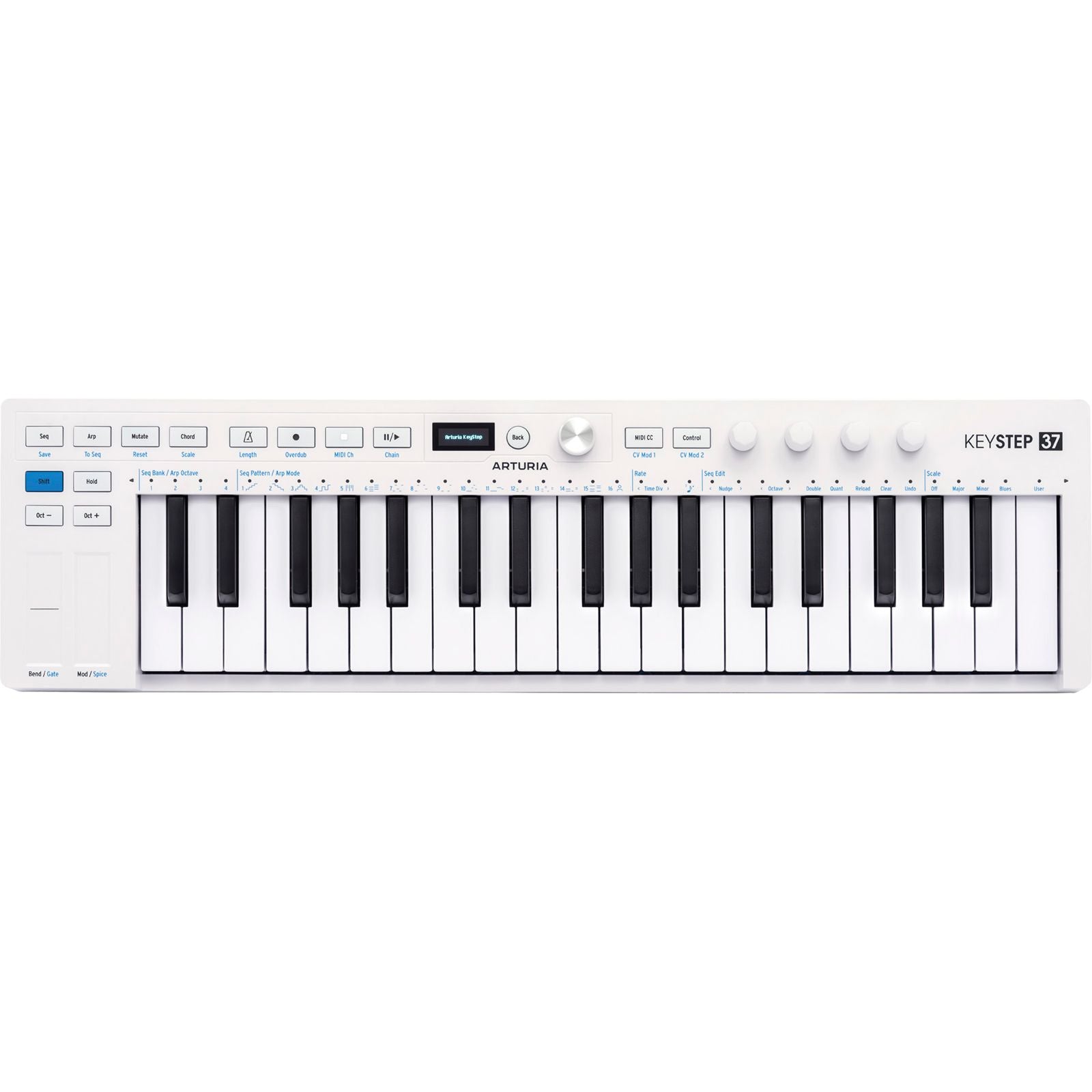 Arturia KeyStep 37 MK2 | 37-Key MIDI Master Keyboard | Included Software | White
