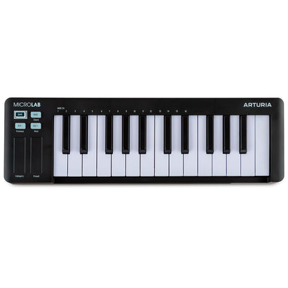 Arturia MicroLab MK3 | 25-Key MIDI Controller | Included Software | Black
