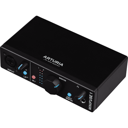 Arturia MiniFuse 1 Black | USB C Audio Interface | Includes Software Bundle