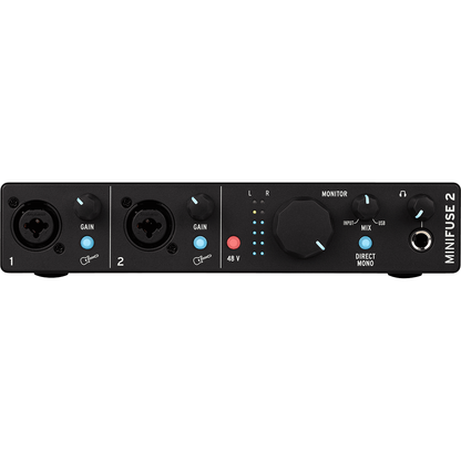 Arturia MiniFuse 2 Black | 2 Channel USB C Audio Interface | Includes Software Bundle