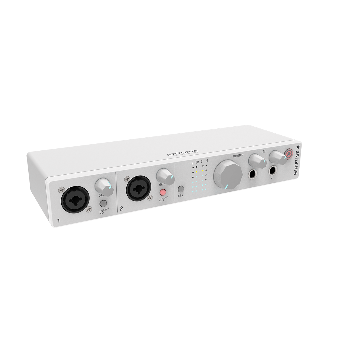 Arturia MinFuse 4 White | 4-in/4-out USB-C Audio Interface (USB 2.0 Compatible) | Included Software Suite - Mac/PC