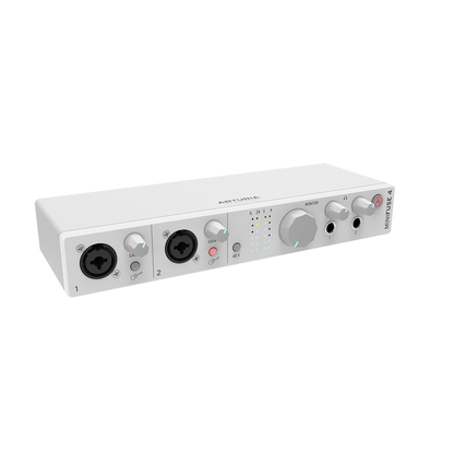 Arturia MinFuse 4 White | 4-in/4-out USB-C Audio Interface (USB 2.0 Compatible) | Included Software Suite - Mac/PC