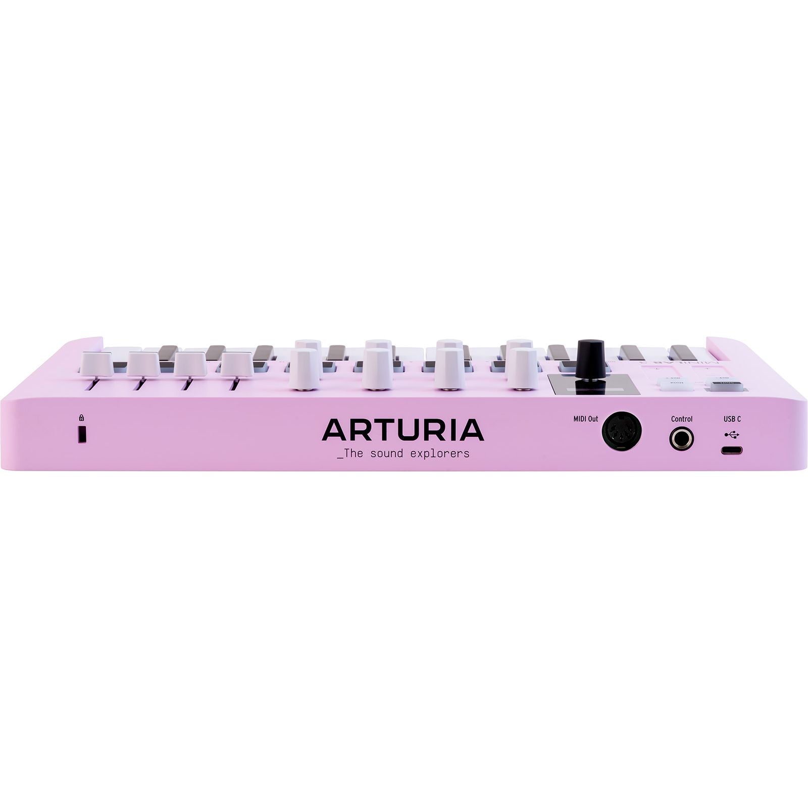 Arturia MiniLab 3 Rose Quartz | 25-note USB-C MIDI Keyboard Controller with 8 Encoders | 8 Velocity/Pressure Sensitive RGB-backlit Pads | 4 Sliders | Software Included