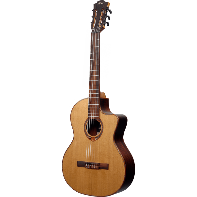 Classical electro-acoustic cutaway guitar by Lâg |  OC118CE
