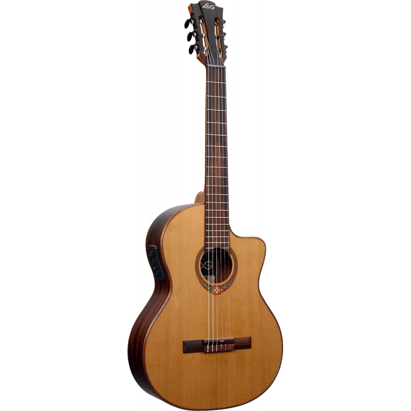Classical electro-acoustic cutaway guitar by Lâg |  OC118CE