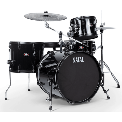 NATAL DNA STEALTH Silent Drum Kit With Mesh Heads And Silent Cymbals | Suitable for Beginners