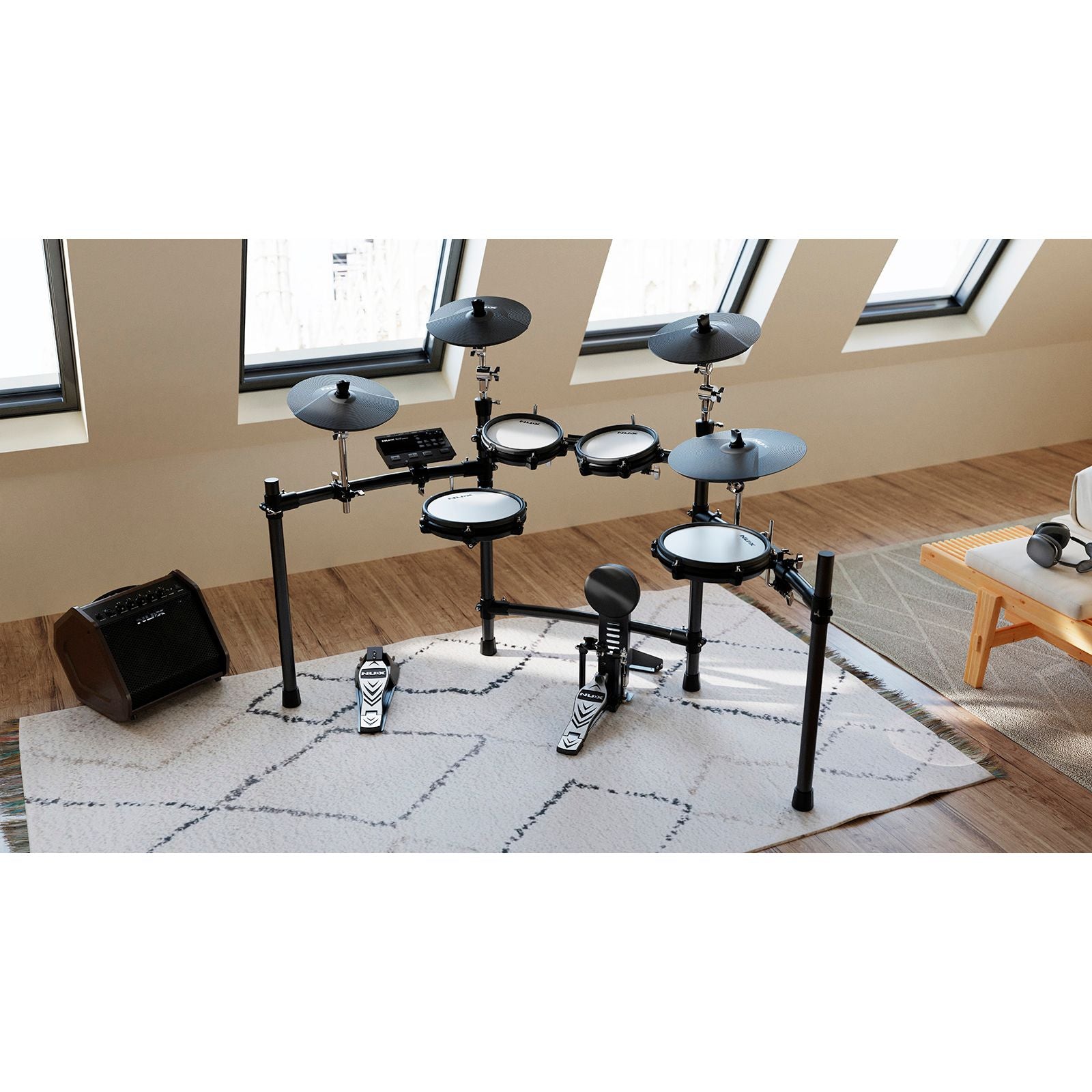 Electronic Drum Kit by NUX | DM-310 | Electronic Drum Kit Suitable for Beginners and Intermediate Players