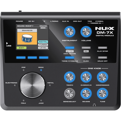 Digital Drum Kit DM7-X by NUX | Electronic Drum Kit with Remo Collaborated Mesh Heads