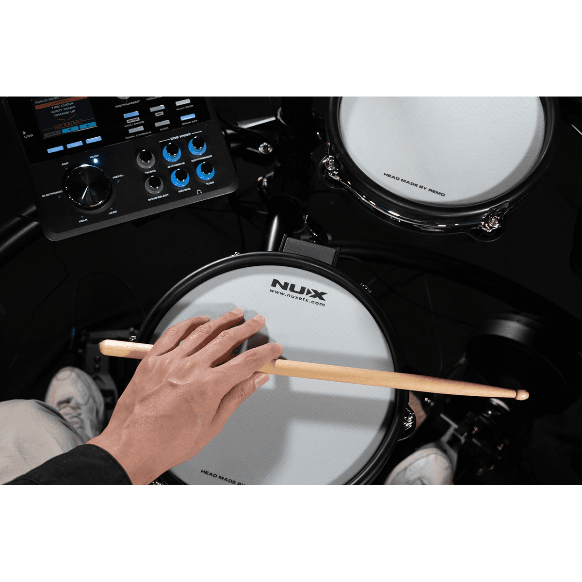 Digital Drum Kit DM7-X by NUX | Electronic Drum Kit with Remo Collaborated Mesh Heads