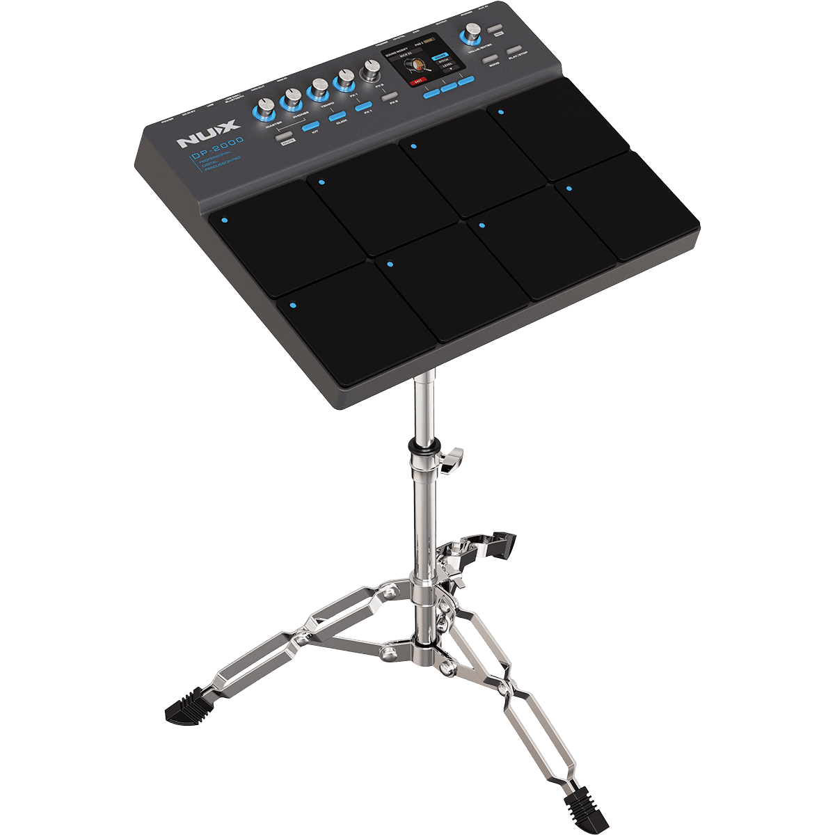 Percussion Pad Stand | Suitable for NUX DP-2000 | Chrome