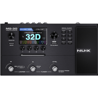 MG30 Modeler and Multi Effects by NUX | Hundreds of Effects | Large LCD Screen | Over 30 IR's Built In