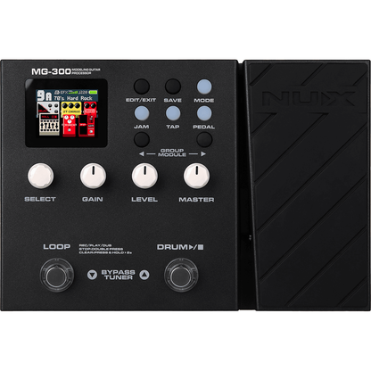 MG300 Modeling Guitar Processor by NUX | Built in Impulse Responses | Hundreds of Effects options including Distortion, Reverb, Chorus, Phaser and Tremolo | Expression Pedal