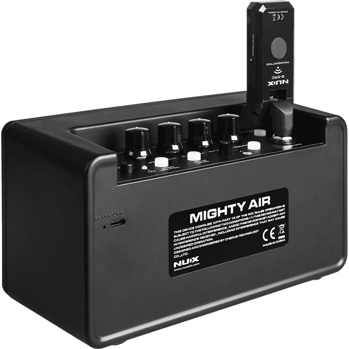 Mighty Air by NUX | Wireless Stereo Modelling Guitar/Bass Amplifier with Bluetooth | MNU MIGHTY-AIR