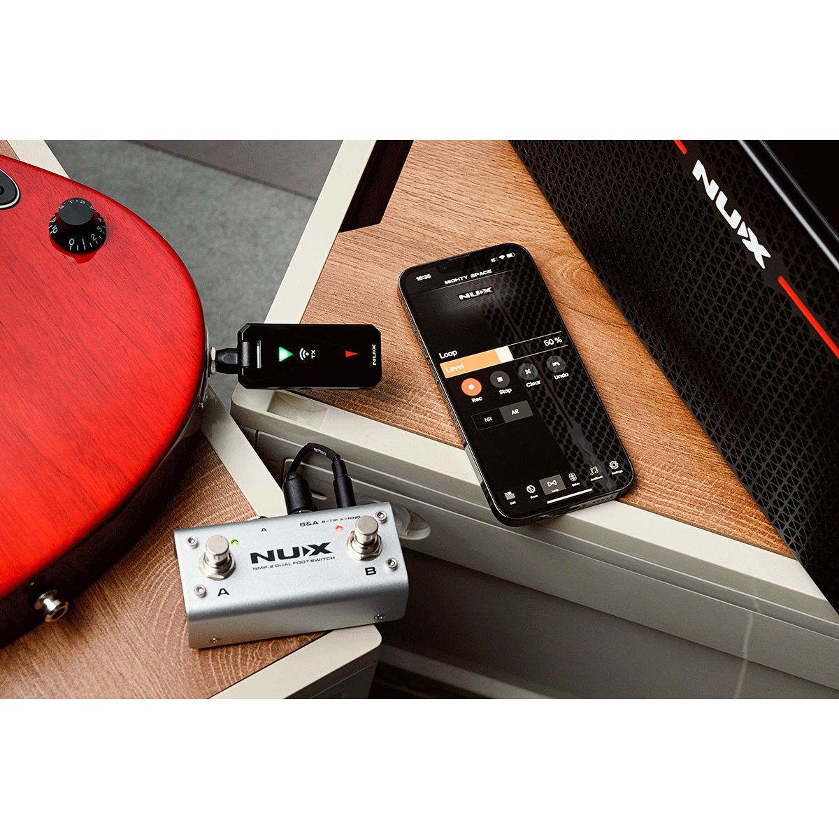 NUX Mighty Space Electric Guitar and Bass Amplifier | 30W Portable Wireless Modeling Amplifier