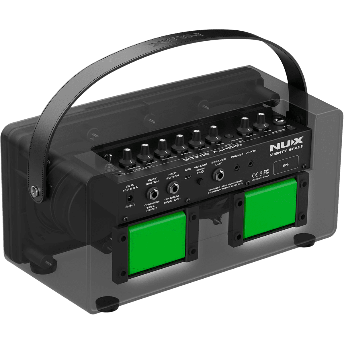 NUX Mighty Space Electric Guitar and Bass Amplifier | 30W Portable Wireless Modeling Amplifier