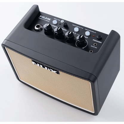 MIGHTYLITE BT in Beige by NUX | 3 Watt Mini Portable Guitar Amplifier | Bluetooth Control | MNU MIGHTYLITEBT-LTDBEIGE