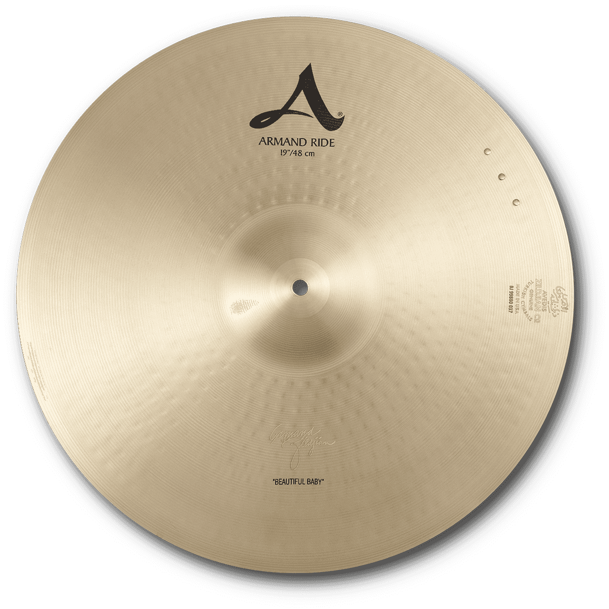 Zildjian A-Series A0044 19” Ride Cymbal | “Beautiful Baby” Armand Ride