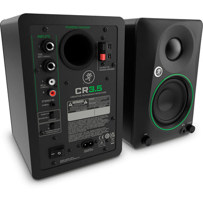 Mackie CR35 Powered Studio Monitors | 3,5” Speakers with Tone Control