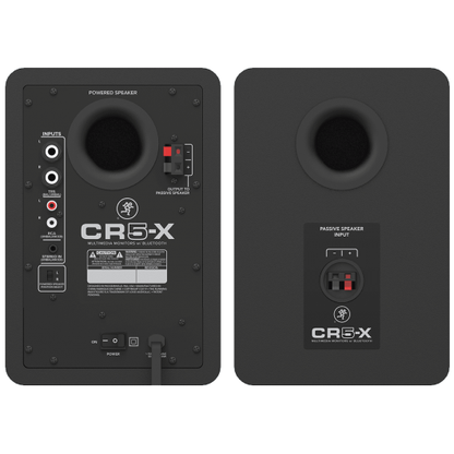 Mackie CR5-X 5 inch Multimedia Monitors (Pair) | 5" Active Studio Monitors | 1/4" TRS, 1/8" TRS, and RCA Inputs | Perfect for Mixing