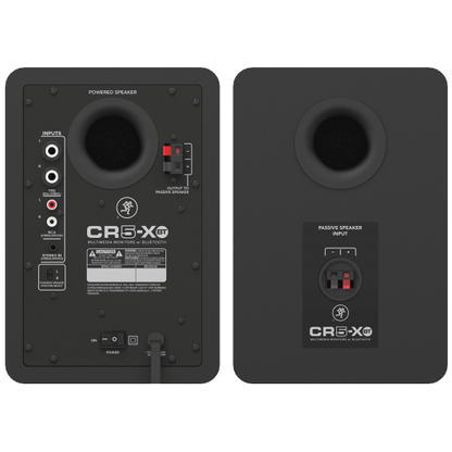 Mackie CR5-XBT Bluetooth 5 inch Multimedia Monitors (Pair) | 5" Active Studio Monitors | 1/4" TRS, 1/8" TRS, and RCA Inputs | Perfect for Mixing and Wireless Streaming of Music
