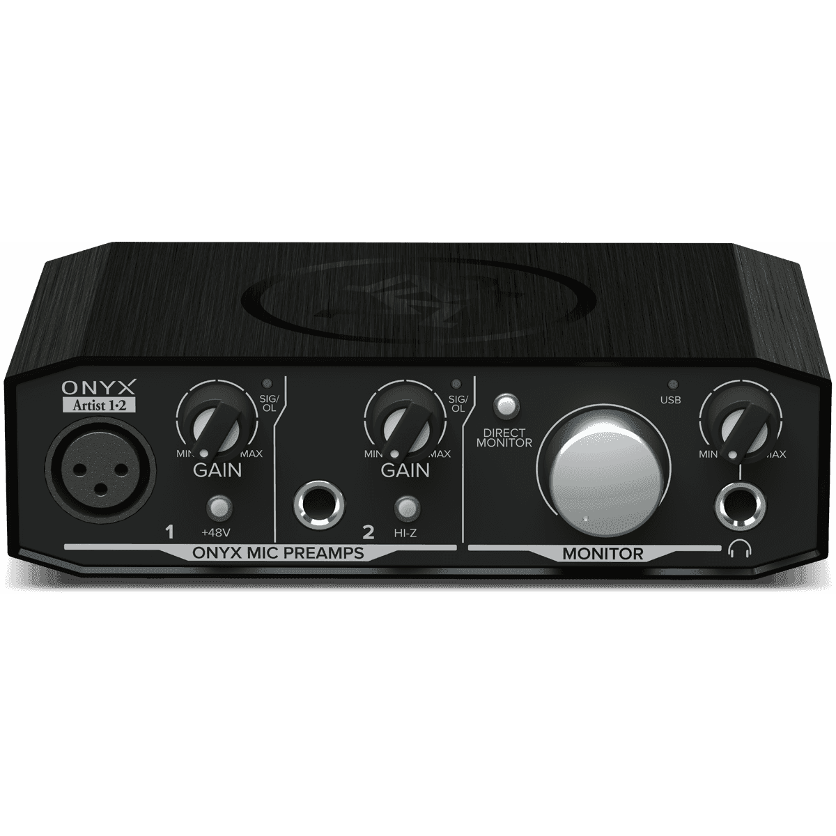 Mackie Onyx Artist 1.2 USB Audio Interface | 2 Ins/2 Outs | Includes Recording Software and Plugins | Perfect for Singer-Songwriters
