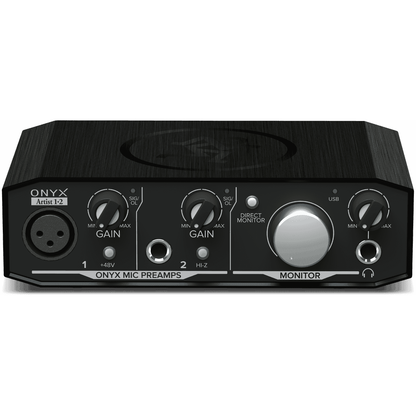 Mackie Onyx Artist 1.2 USB Audio Interface | 2 Ins/2 Outs | Includes Recording Software and Plugins | Perfect for Singer-Songwriters