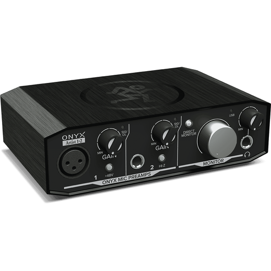 Mackie Onyx Artist 1.2 USB Audio Interface | 2 Ins/2 Outs | Includes Recording Software and Plugins | Perfect for Singer-Songwriters