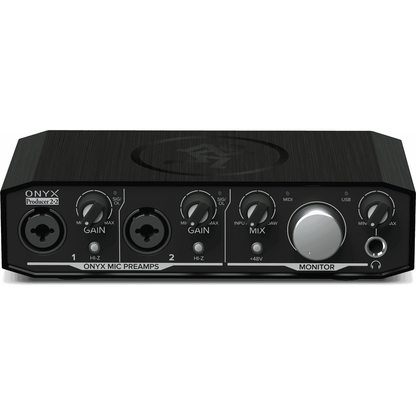 Mackie Onyx Producer 2.2 USB Audio Interface | 2-in-2-out USB 2.0 Audio Interface | MIDI I/O | 24-bit/192kHz | 2 Onyx Mic Preamps | Zero-latency Direct Monitoring | Software Bundle