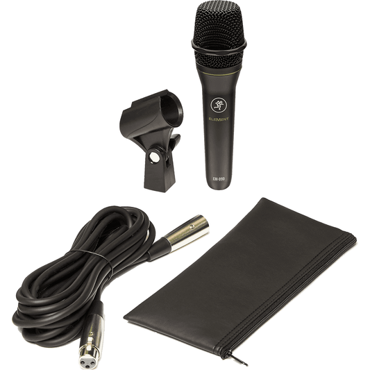 Mackie EM-89D Dynamic Microphone | Includes Cable, Mic Clip and Carry Case | Perfect for Live Vocals, Guitar Amps and Drums | EleMent Series