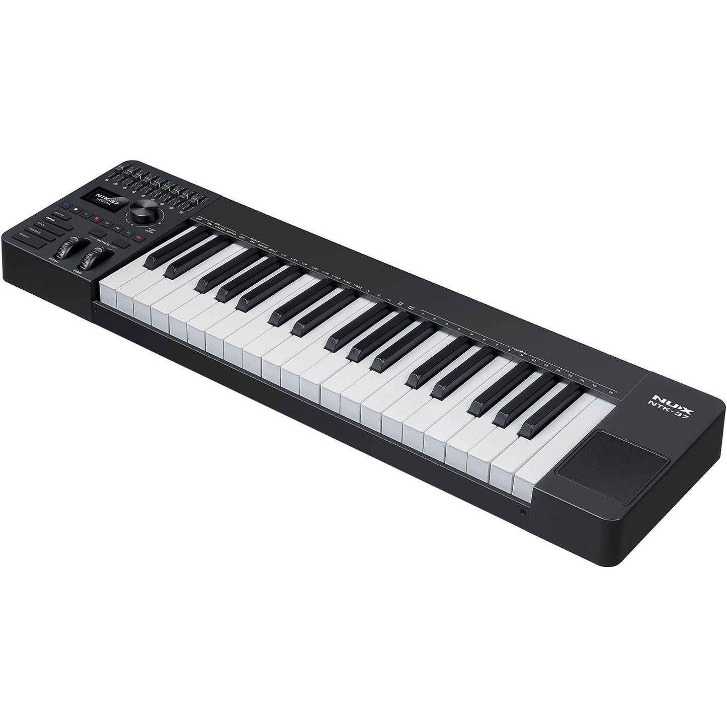 NUX NTK-37 MIDI Master Keyboard | 37-Key Keyboard with 9 Faders and 8 Potentiometers | Included Software