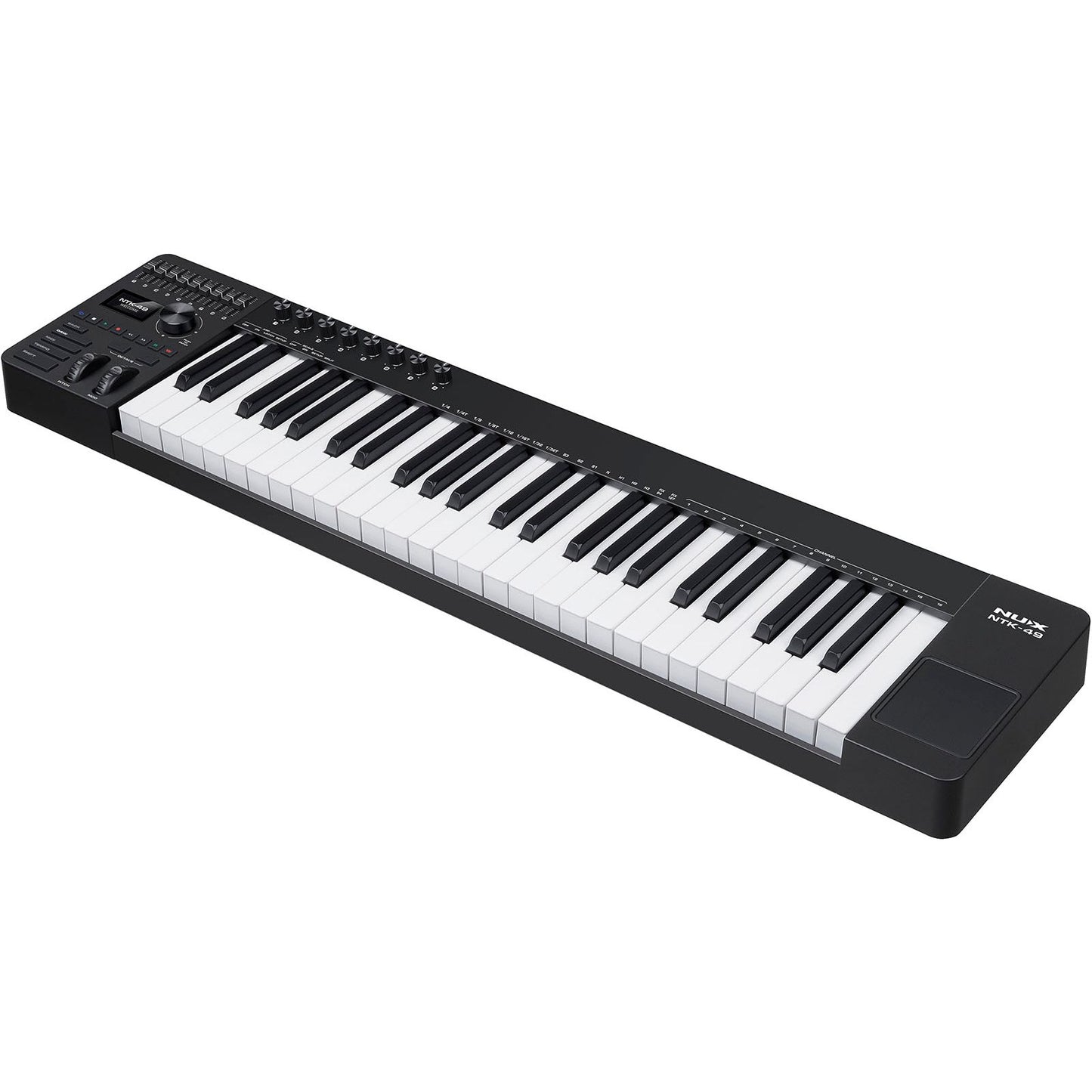 NUX NTK-49 MIDI Master Keyboard | 49-Key Keyboard with 9 Faders and 8 Potentiometers | Included Software