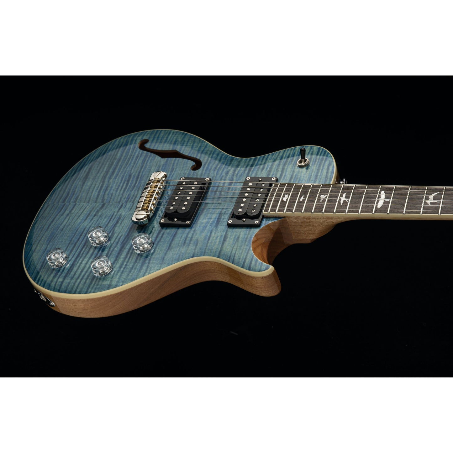 PRS SE Zach Myers Signature Semi-Hollow Electric Guitar in Myers Blue | ZM3MC | PRS Gig Bag Included