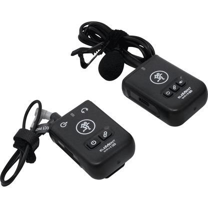 Mackie EleMent Wave LAV Wireless Microphone System | Transmitter & Receiver | Built-in Electret Microphone | Lavalier Microphone | Case & Accessories