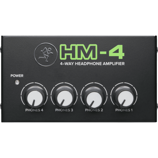 Mackie HM-4 Desktop Headphone Amplifier | 4-channel Headphone Amplifier with Individual Level Controls | Perfect in the Studio or Rehearsal Room