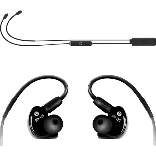 Mackie MP-120-BTA | Professional In-Ear Monitors | Single Dynamic Driver | Bluetooth Adapter