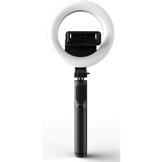 Mackie mRING-6 Ring Light | 6” Battery Powered with Convertible Selfie Stick